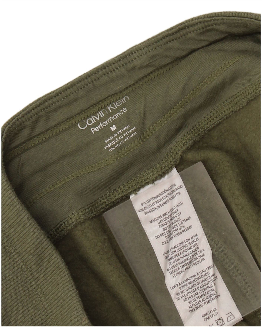 CALVIN KLEIN Ženske grafičke trenirke Hlače Joggers UK 14 Srednje kaki