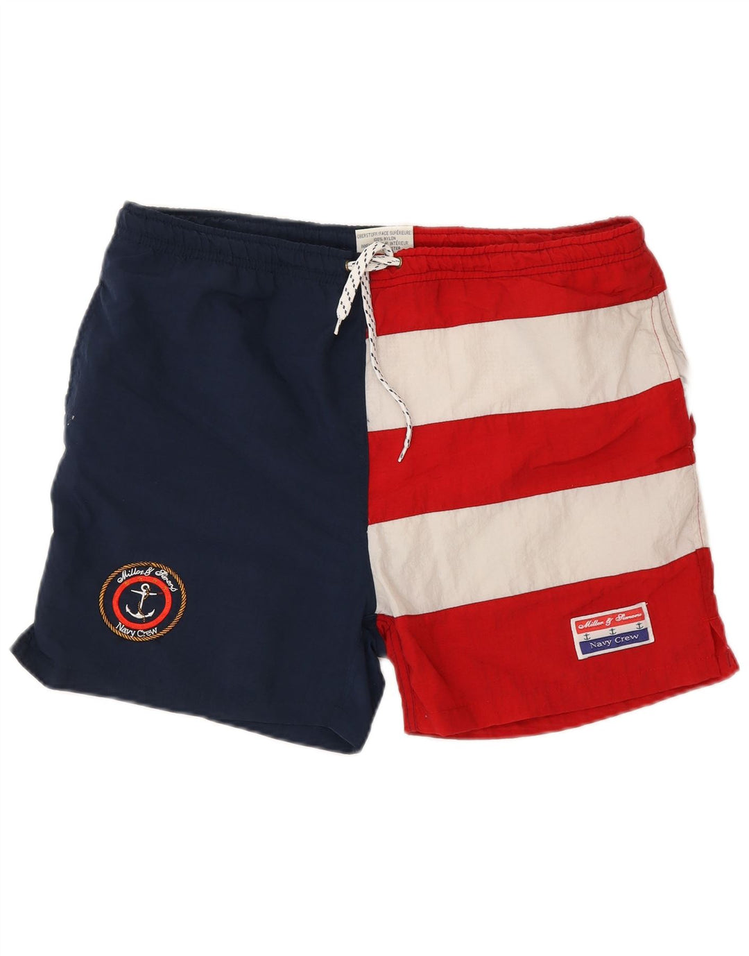 Vintage muške kratke hlače za kupanje s grafičkim motivima, srednje raznobojni najlon u boji