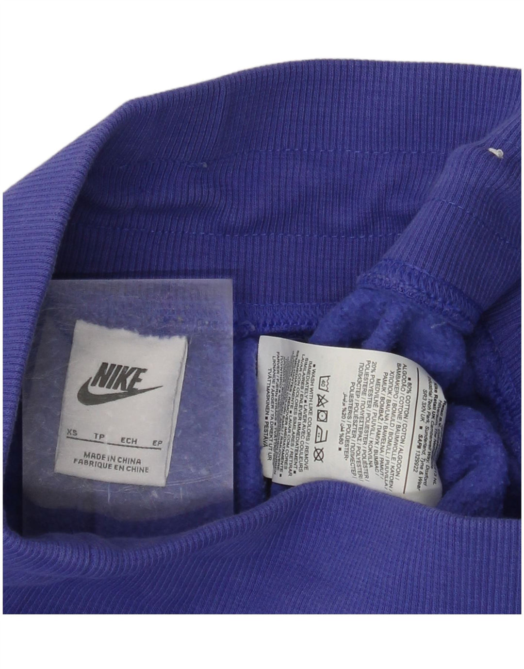 NIKE Ženska trenirka Hlače Joggers UK 4 XS Plavi pamuk