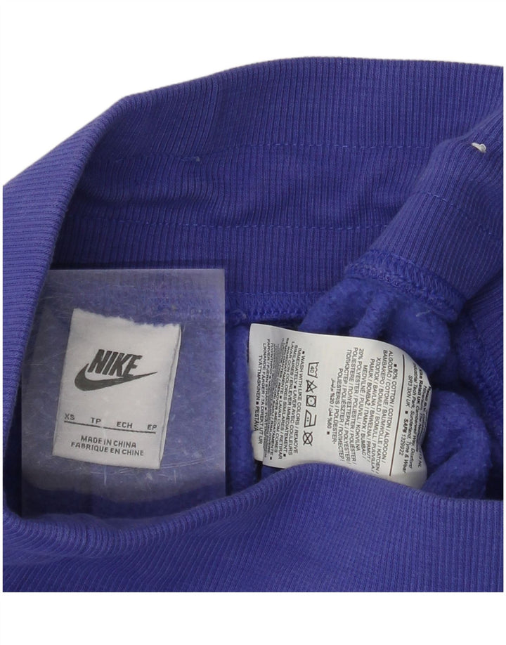 NIKE Ženska trenirka Hlače Joggers UK 4 XS Plavi pamuk