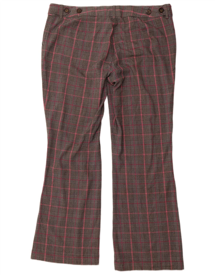 MOSSIMO Ženske Bootcut ležerne hlače US 18 2XL W40 L32 Sivi karirani