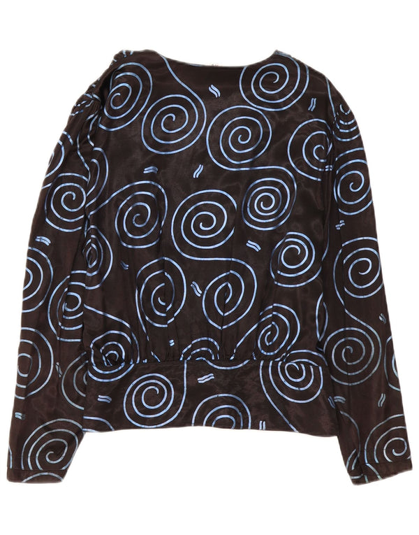 TRU Ženska košulja s apstraktnim uzorkom IT 42 srednje crna