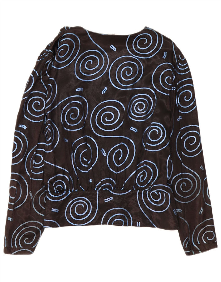 TRU Ženska košulja s apstraktnim uzorkom IT 42 srednje crna