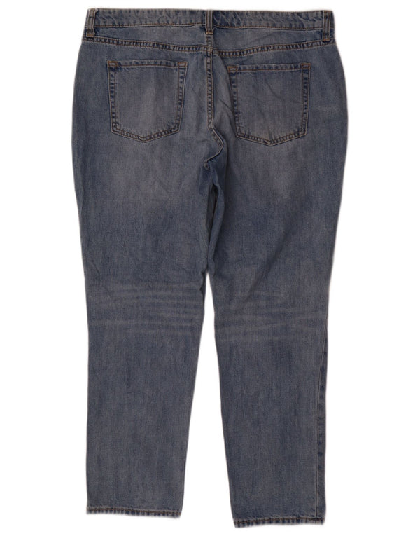 Gap ženske seksi Boyfriend isprekidane ravne traperice UK 18 XL W36 L27 Plave