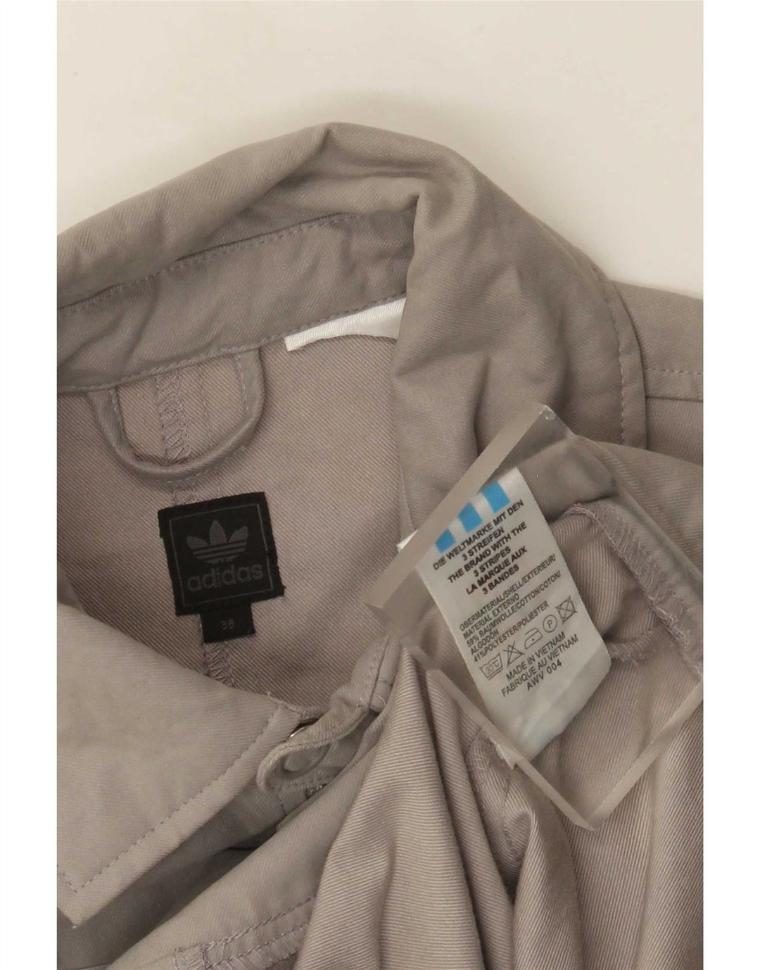 Adidas ženska bomber jakna EU 38 srednje sivi pamuk