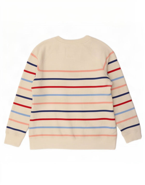 Crew Clothing Ženska majica s kratkim rukavima UK 14 Veliki pamuk na bijele pruge