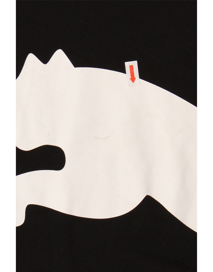 Puma Girls Graphic T-Shirt Top 13-14 Years Black