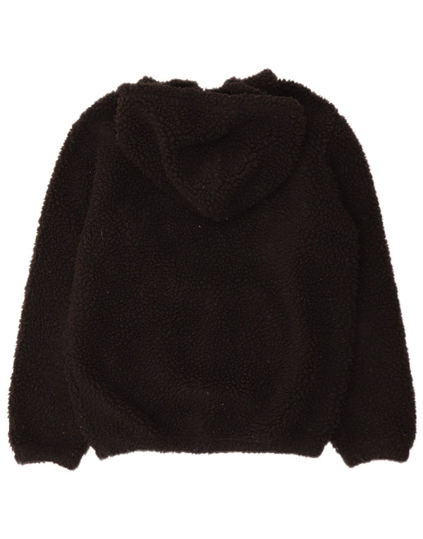 Veliki crni džemper od flisa s kapuljačom Champion za dječake 11-12 godina