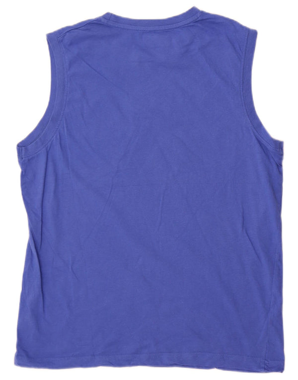 Kappa Ženski grafički prsluk UK 16 Veliki plavi pamuk