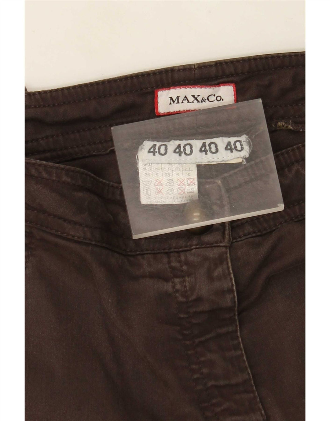Max&Co. Ženske uske kargo hlače UK 8 male W30 L29 smeđe
