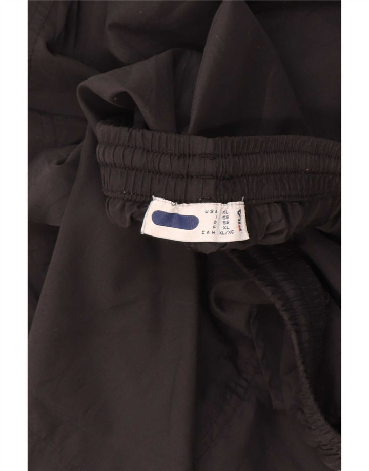 Fila muške sportske kratke hlače IT 56 XL crni poliester u boji