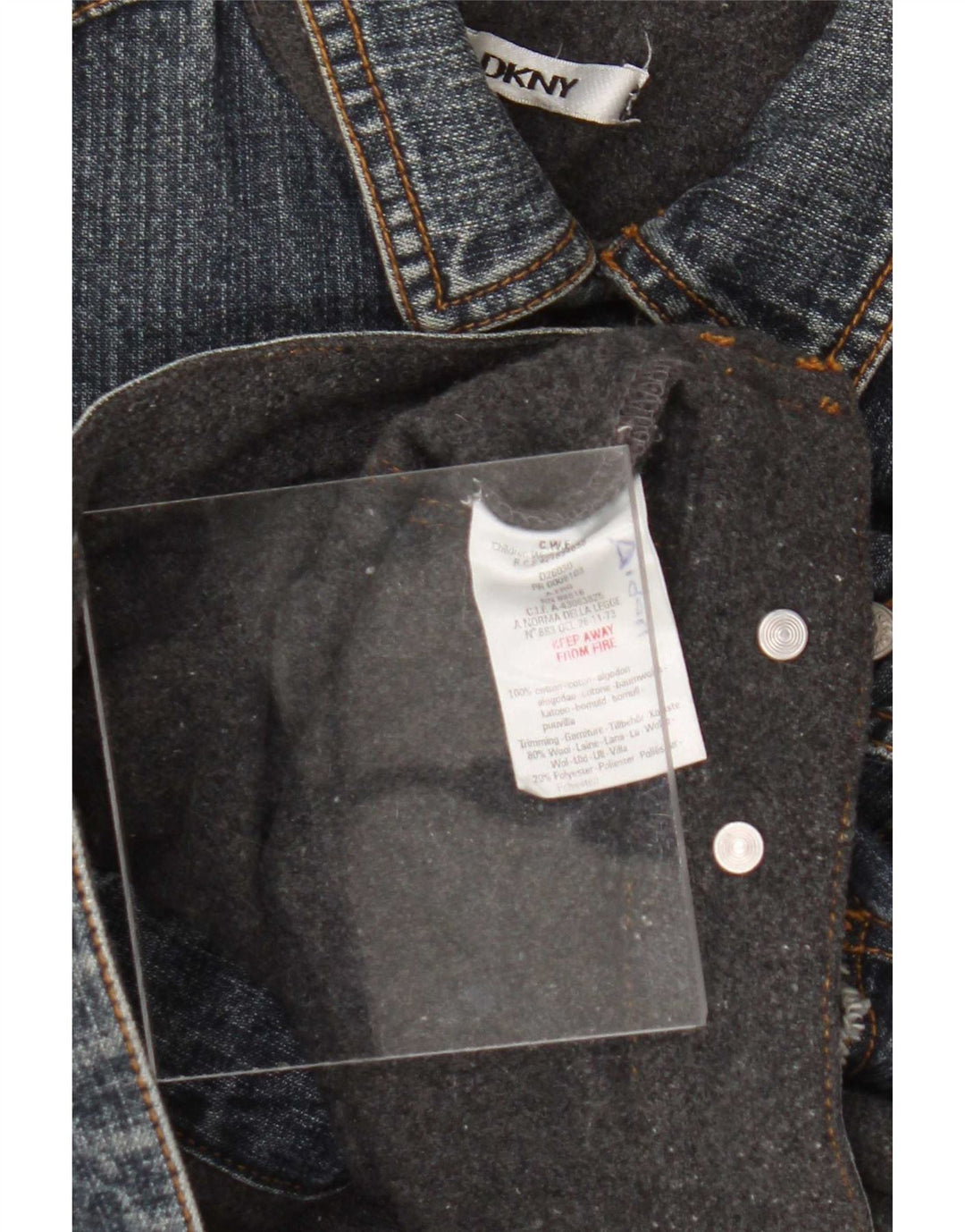 Dkny Boys Graphic Denim jakna 5-6 godina, plavi pamuk