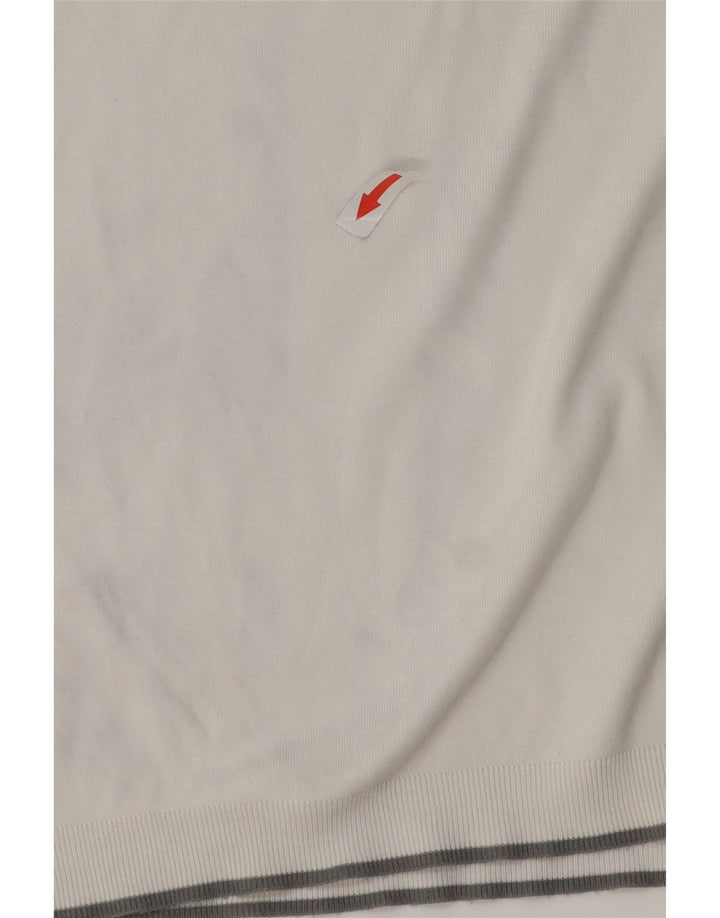 Muška polo majica Ted Baker, veličina 5 XL, bijeli pamuk