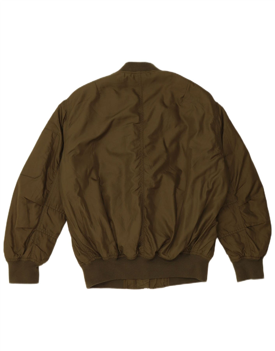 TOPSHOP Womens Oversized Bomber Jacket UK 6 XS Green Polyester