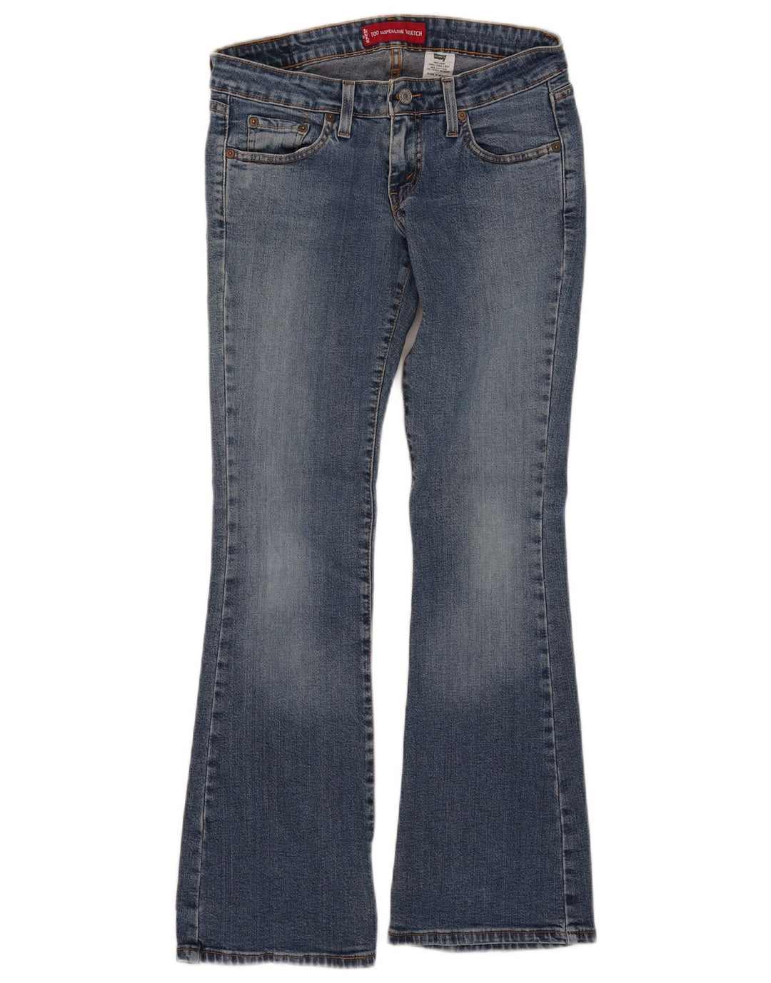 Levi's ženske 524 srednje niske traperice W30 L30 plavi pamuk