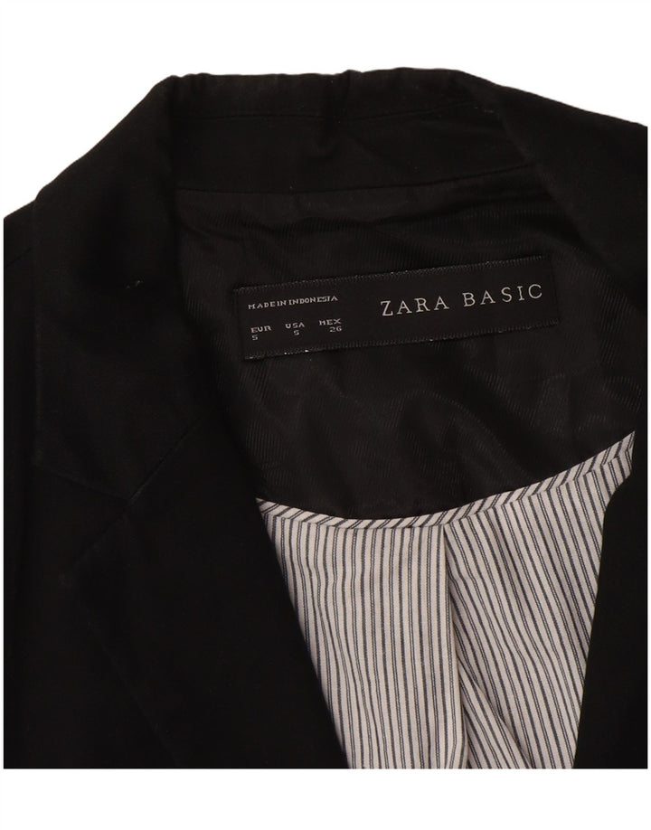 Zara ženski sako sa 1 gumbom UK 10 Mala crna