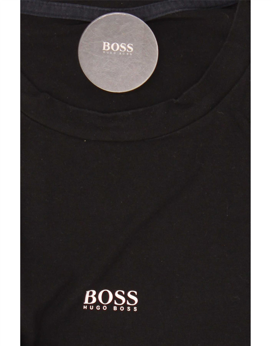 Hugo Boss muška majica dugih rukava srednje crne pamučne boje