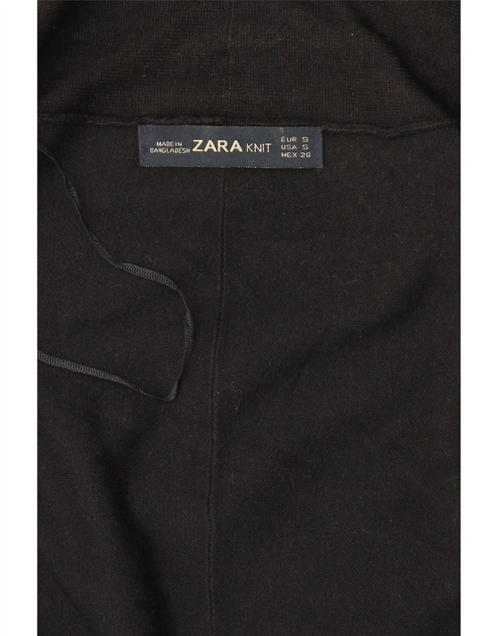 Zara ženski otvoreni kardigan pulover UK 10 Small Black