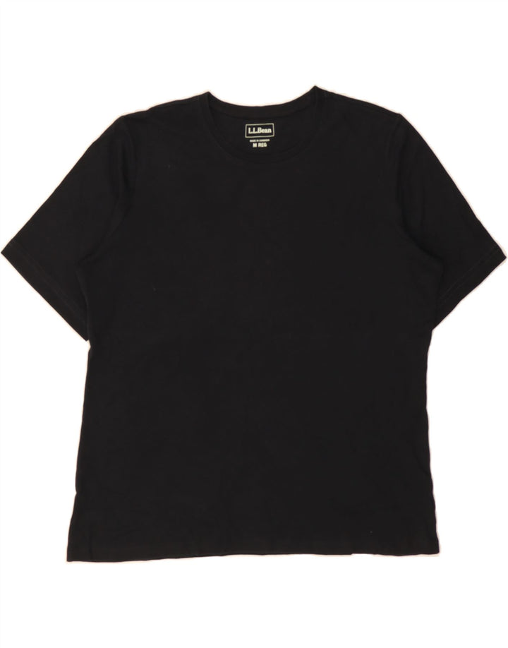 L.L.BEAN Womens T-Shirt Top UK 14 Medium Black Vintage L.L.Bean and Second-Hand L.L.Bean from Messina Hembry 