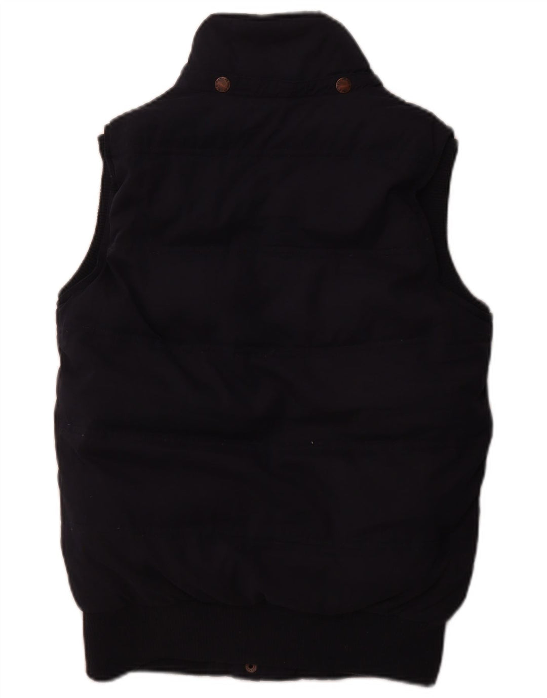 FAT FACE Womens Padded Gilet UK 8 Small  Navy Blue Polyester