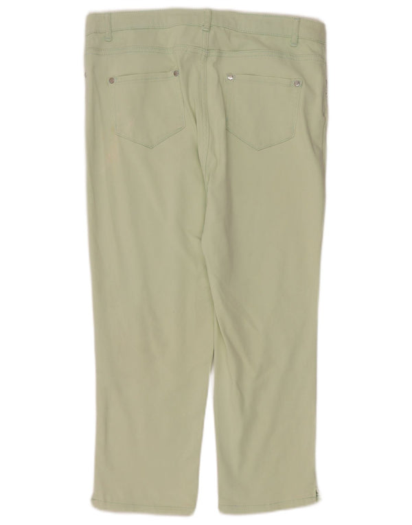 Marks & Spencer ženske Capri traperice visokog struka UK 14 Large W32 L22 Tirkizna