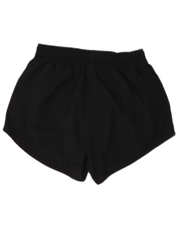 NIKE Ženske Dri Fit Sportske kratke hlače UK 10 Mali crni poliester