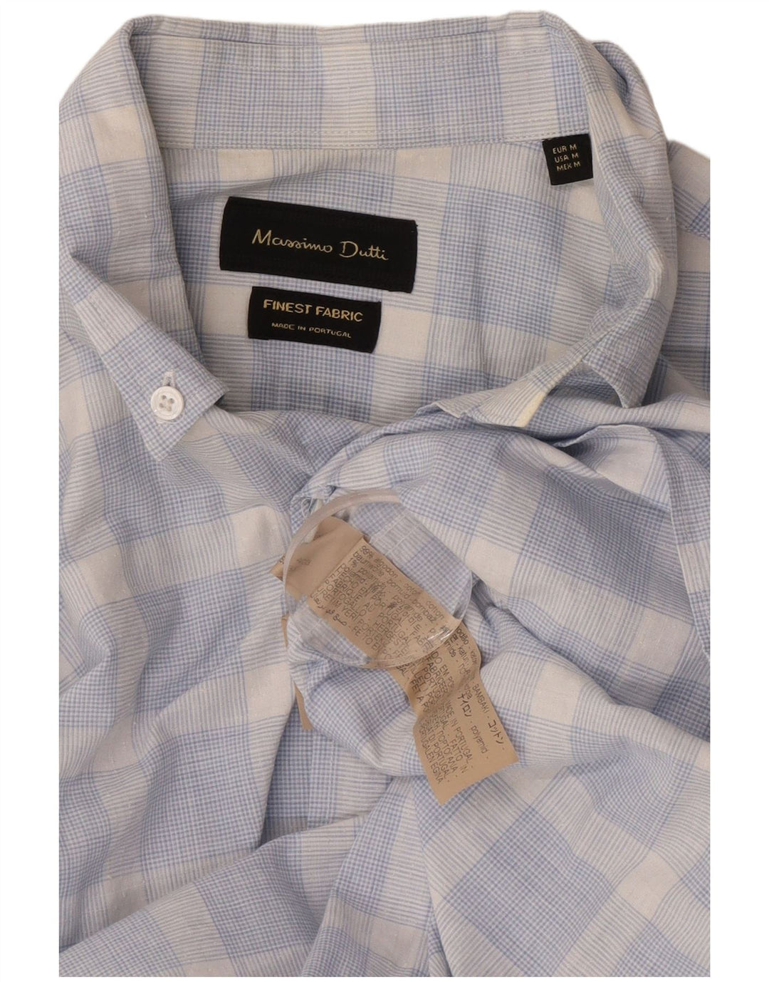 Massimo Dutti muška košulja Srednje plavi karirani pamuk
