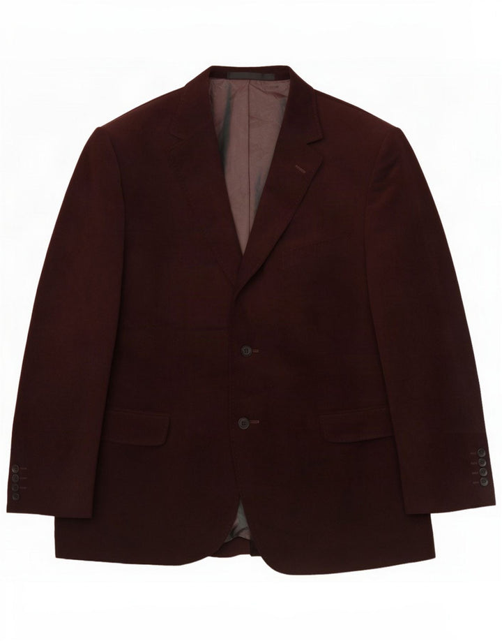 Marks & Spencer muška kratka jakna s 2 gumba UK 44 XL kestenjasti poliester