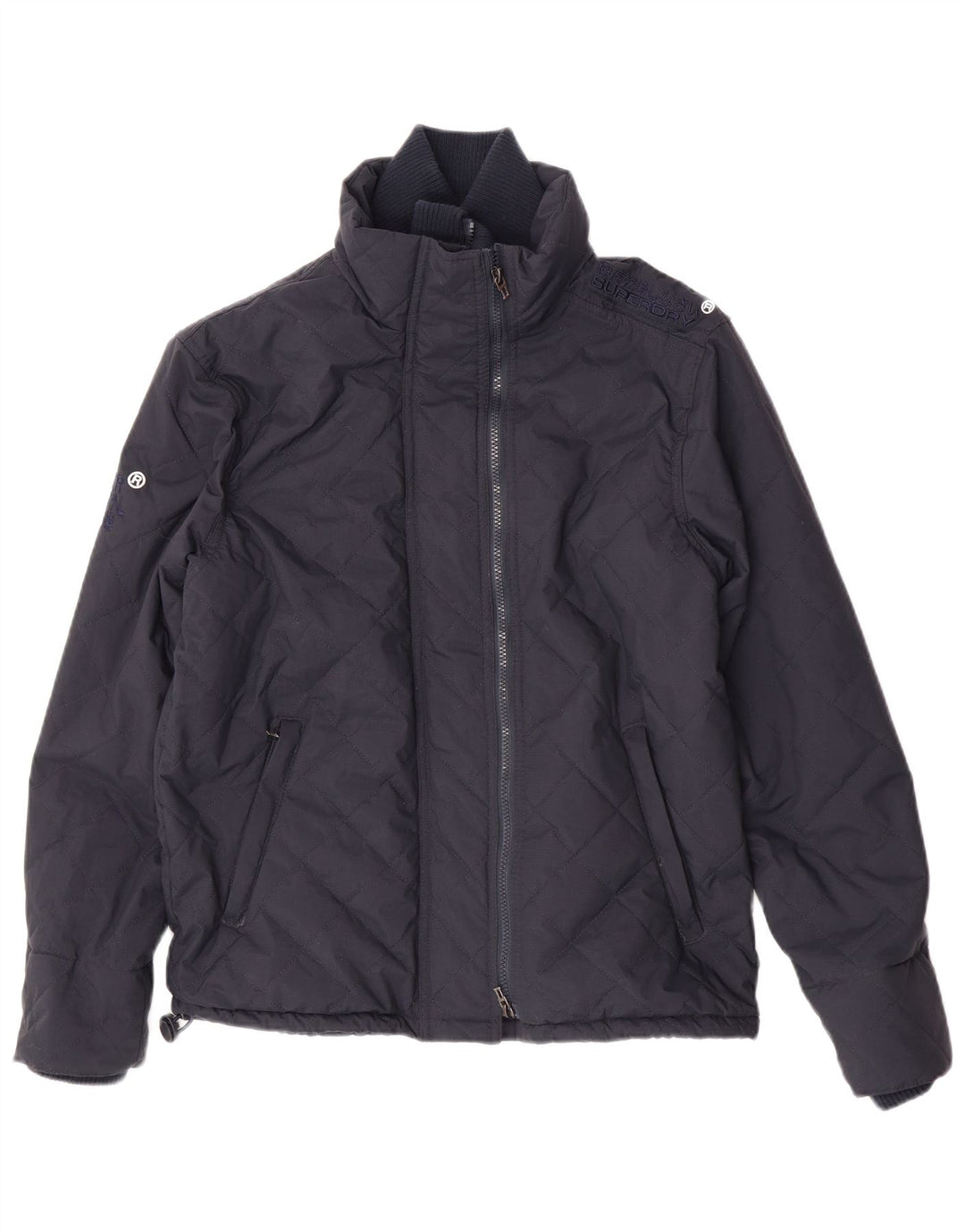 Superdry muška podstavljena jakna UK 38 srednje tamnoplavi najlon