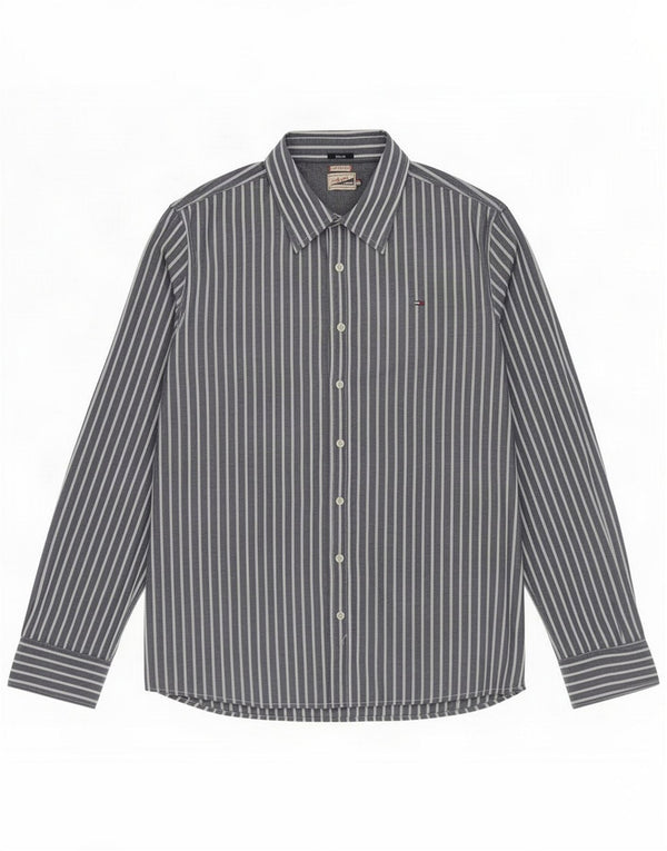 Tommy Hilfiger muška uska košulja 2XL, pamuk u sivu prugu