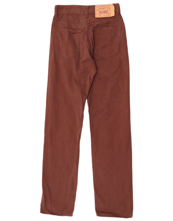 Levi's ženske 501 ravne traperice W29 L32 smeđi pamuk