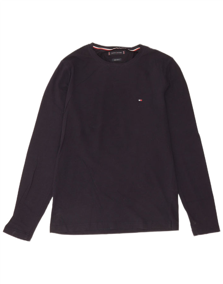 Tommy Hilfiger muška ekstra tanka majica dugih rukava srednje tamnoplave boje pamuka