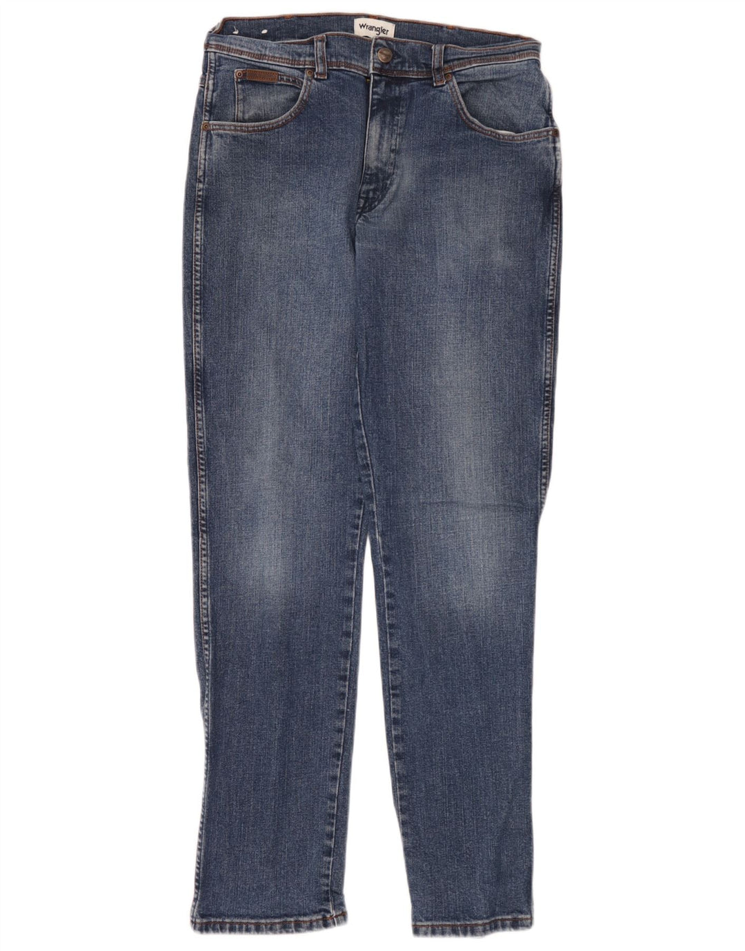 Wrangler Muške Texas Slim Jeans W33 L34 Plavi pamuk