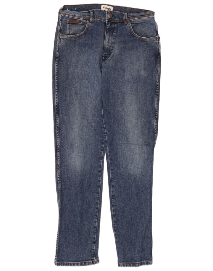 Wrangler Muške Texas Slim Jeans W33 L34 Plavi pamuk