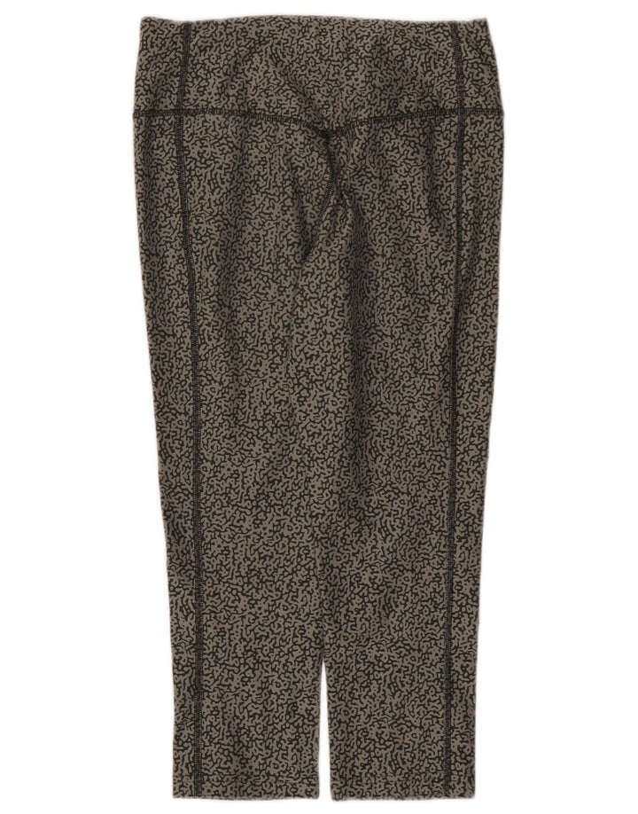 Nike Ženske Dri Fit Capri tajice s apstraktnim uzorkom UK 10 male sive