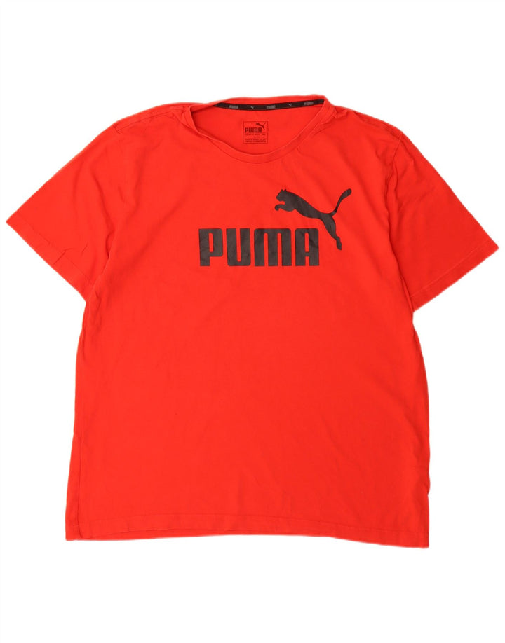 Puma muška majica s grafičkim motivima, veliki crveni pamuk