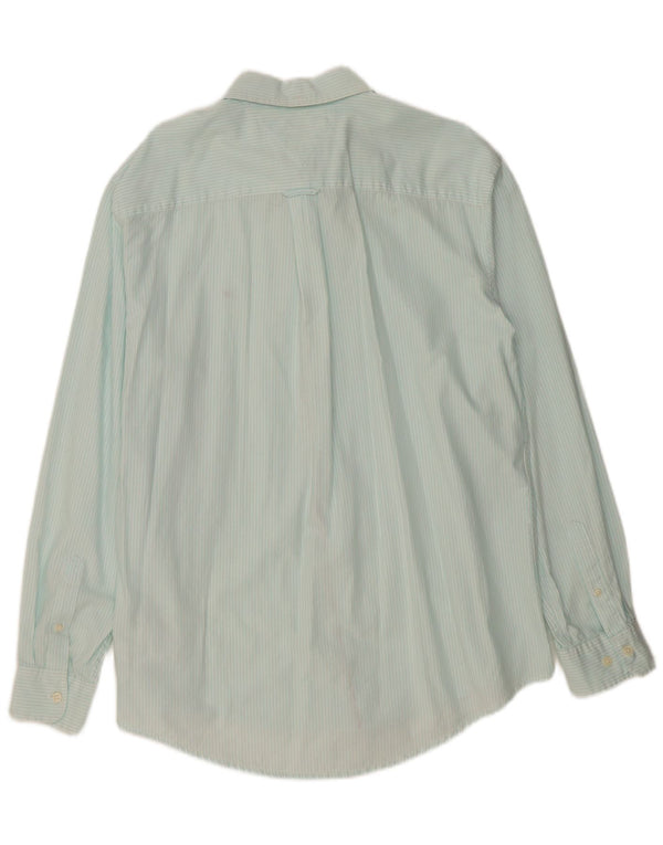 TOMMY HILFIGER Muška košulja XL Tirkizna prugasta pamuk