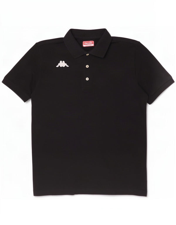 Kappa muška polo majica srednje crne pamučne boje