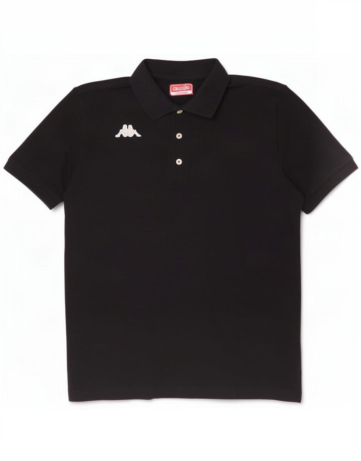 Kappa muška polo majica srednje crne pamučne boje