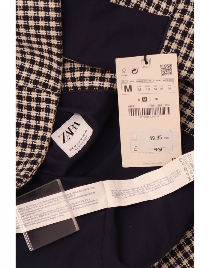 ZARA muški prsluk Srednji tamnoplavi pamuk u obliku ptičje zubice