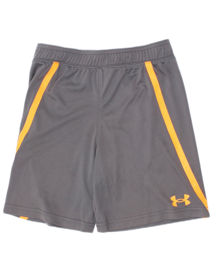 Sportske kratke hlače Under Armour za dječake 5-6 godina, sivi poliester