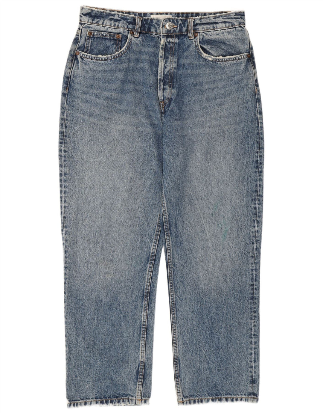 Zara ženske kratke traperice visokog struka EU 44 XL W34 L26 plavi pamuk