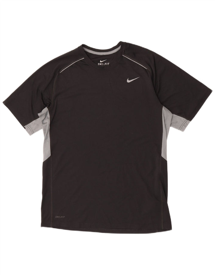 Nike Dri Fit majica kratkih rukava velika crna poliesterska boja