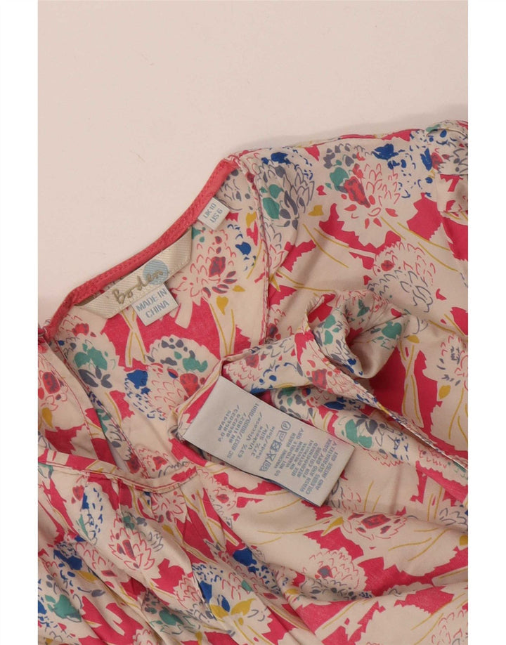 Boden Top ženska bluza UK 10 malih raznobojnih cvjetnih viskoza