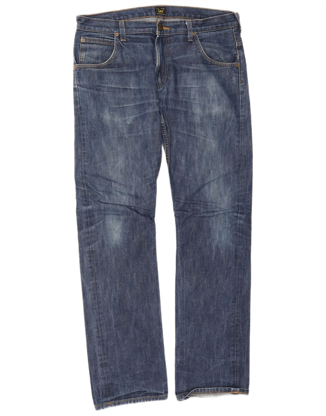 Lee Mens Zed Straight Jeans W34 L34 Plavi pamuk