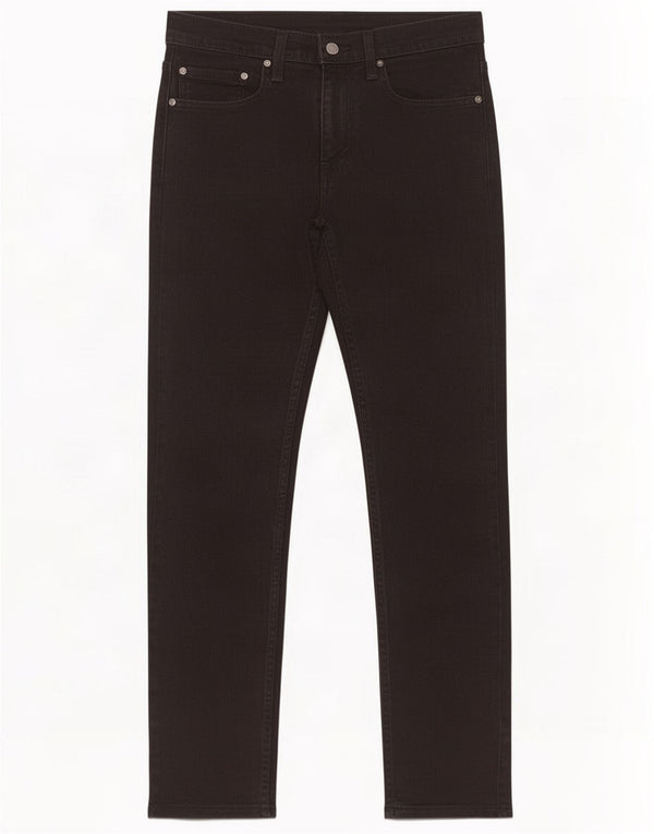 Levi's Mens 502 Tapered Jeans W31 L32 Black Cotton