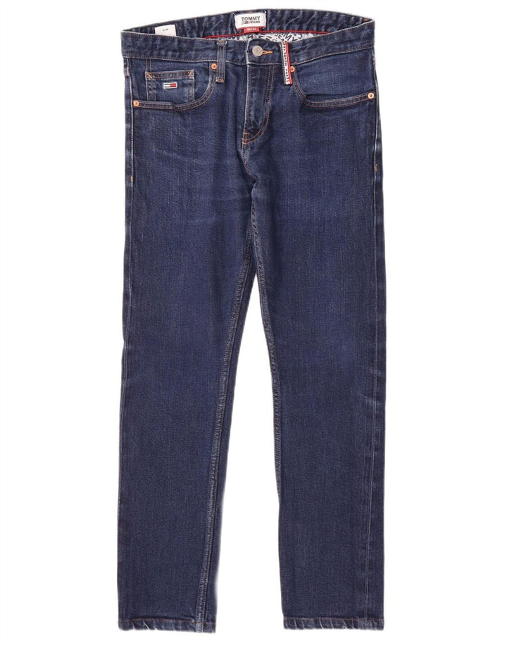 TOMMY HILFIGER Mens Slim Jeans W30 L32 Navy Blue