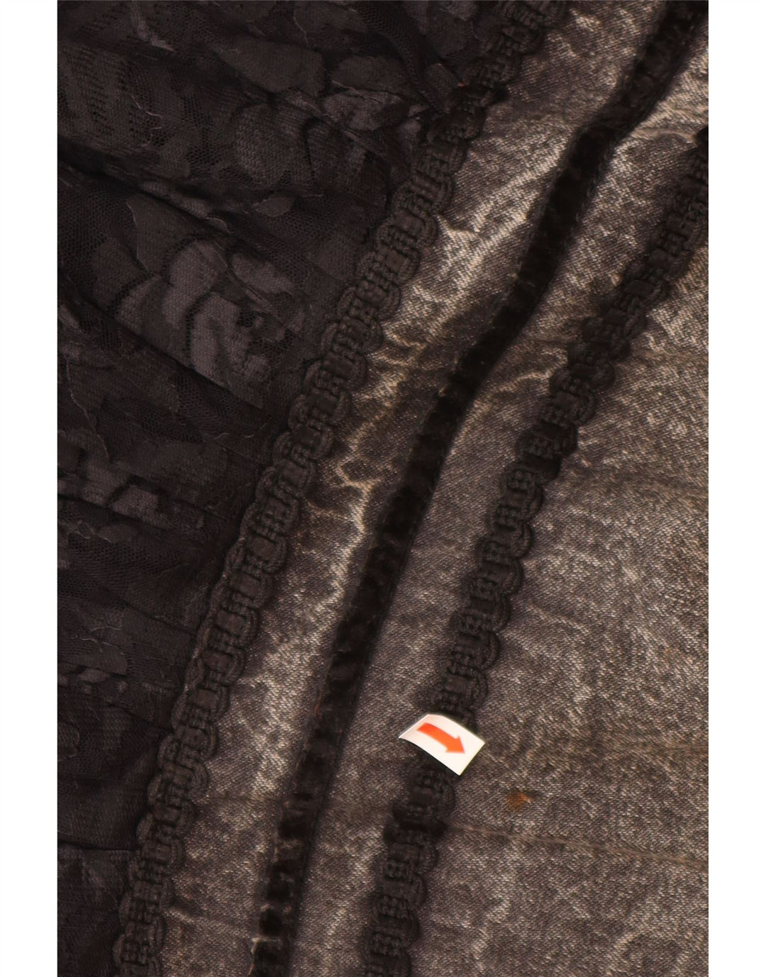 VINTAGE ženska traper suknja W28 srednje siva