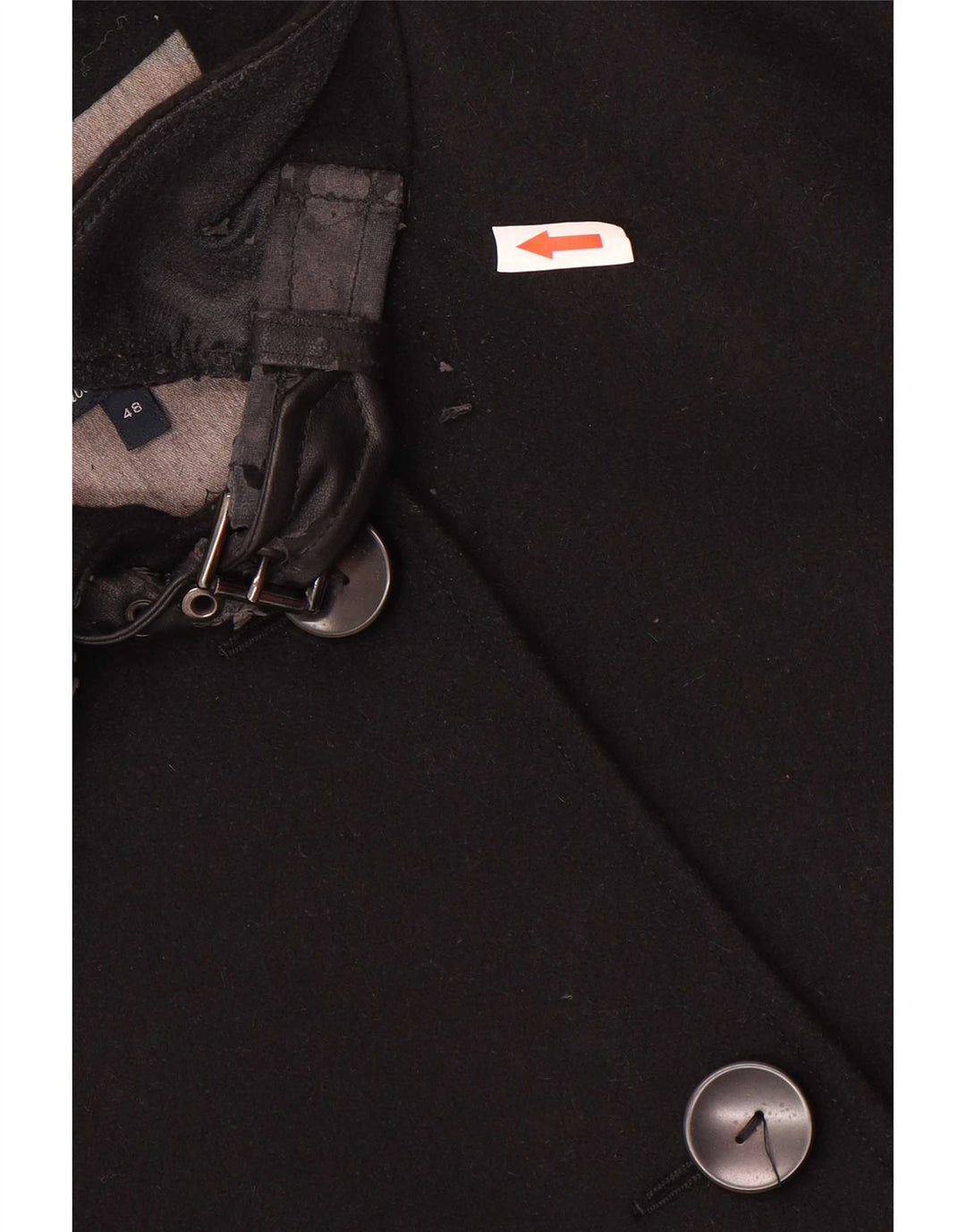 Armani Jeans ženski kaput IT 48 XL crna vuna