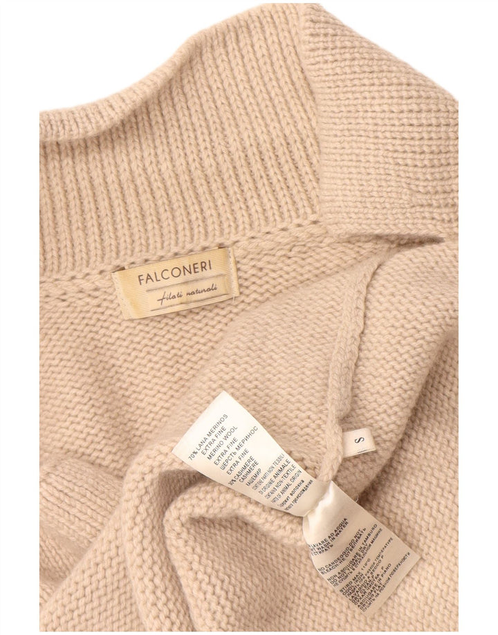 Falconeri ženski kardigan pulover UK 10 Small Beige Wool